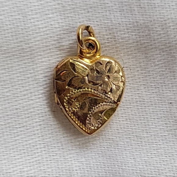 H.F.B. Barrows Jewelry Accessories Antique Hfb Victorian 2k Fine Gold Filled Childs Heart
